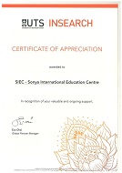 Certificate of Appreciation